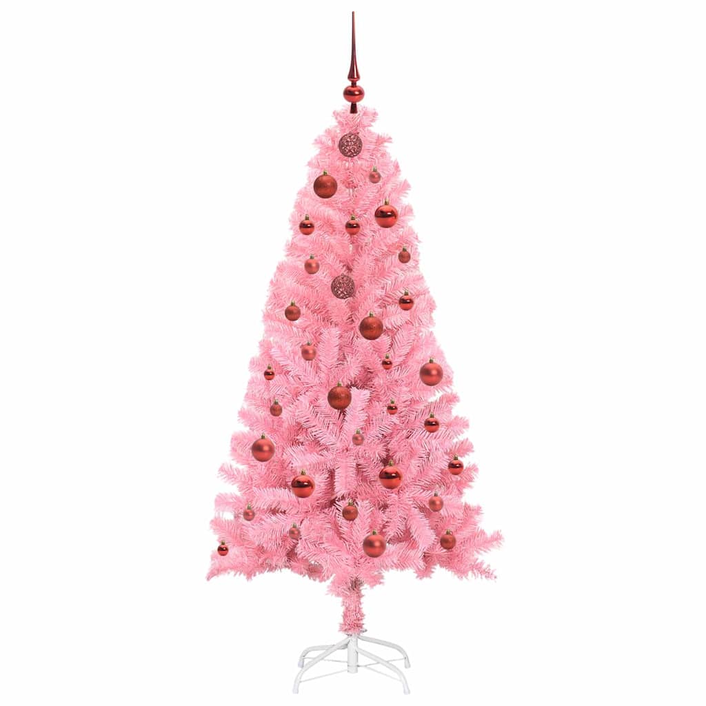 Christmas Tree with 150 LEDs with Stand Pink 150 cm PVC