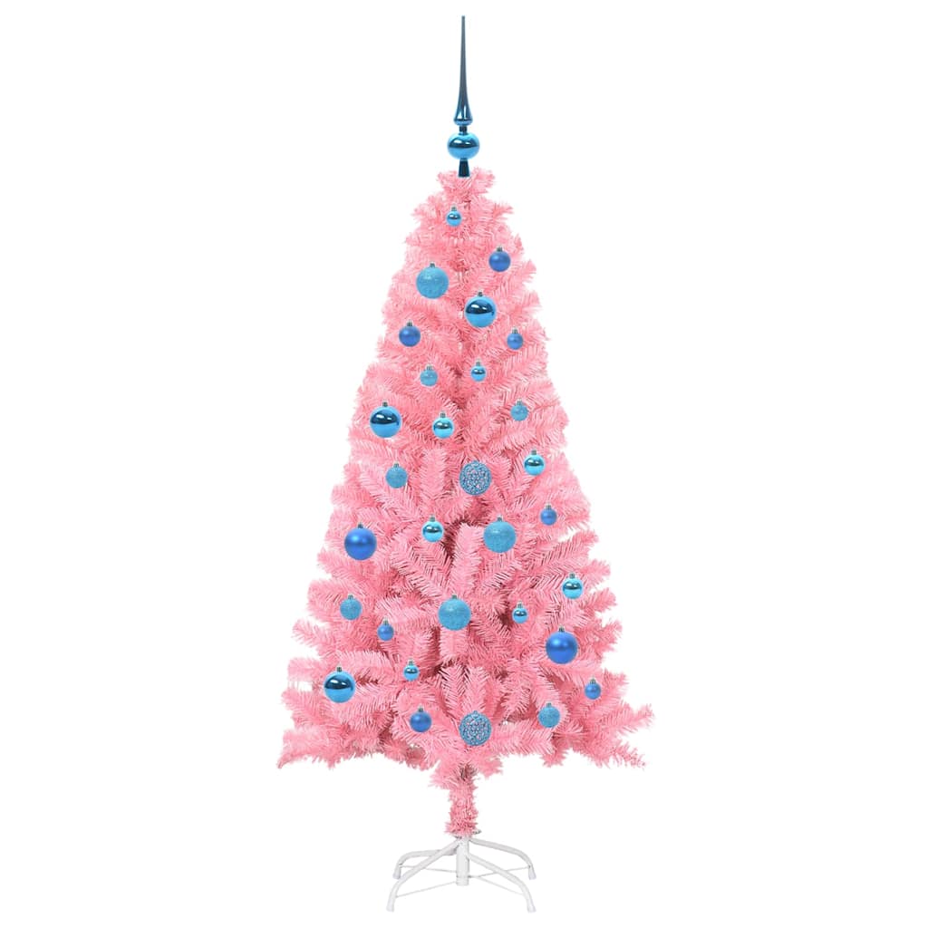 Christmas Tree with 150 LEDs with Stand Pink 150 cm PVC