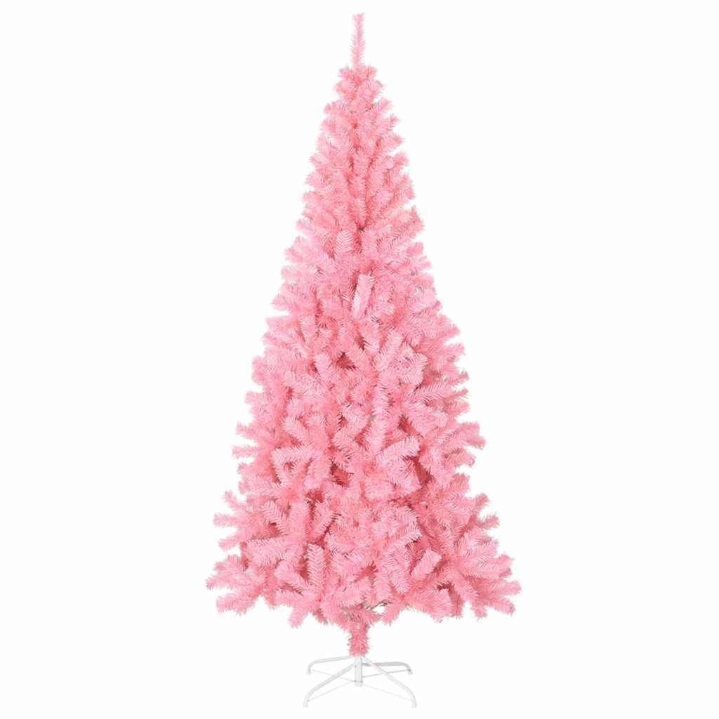 Christmas Tree with 300 LEDs with Stand Pink 180 cm PVC