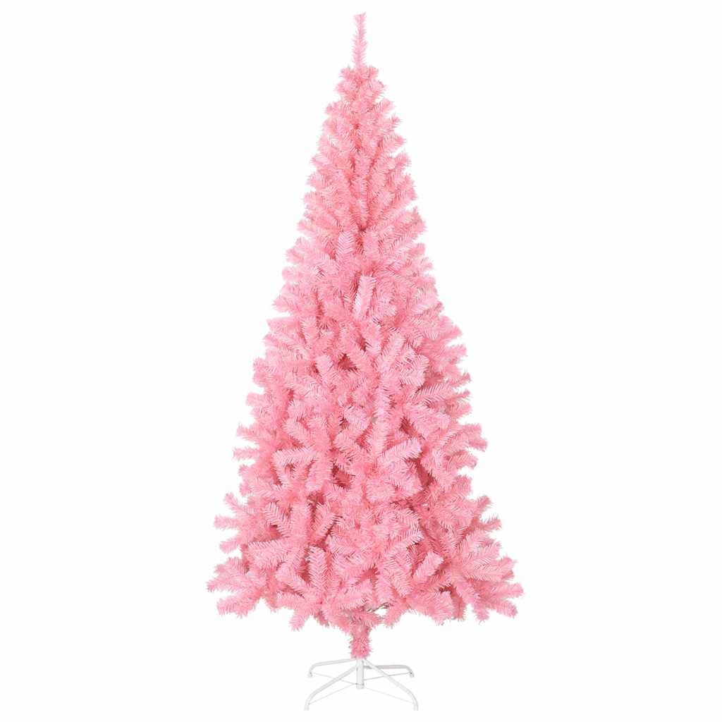 Christmas Tree with 300 LEDs with Stand Pink 180 cm PVC