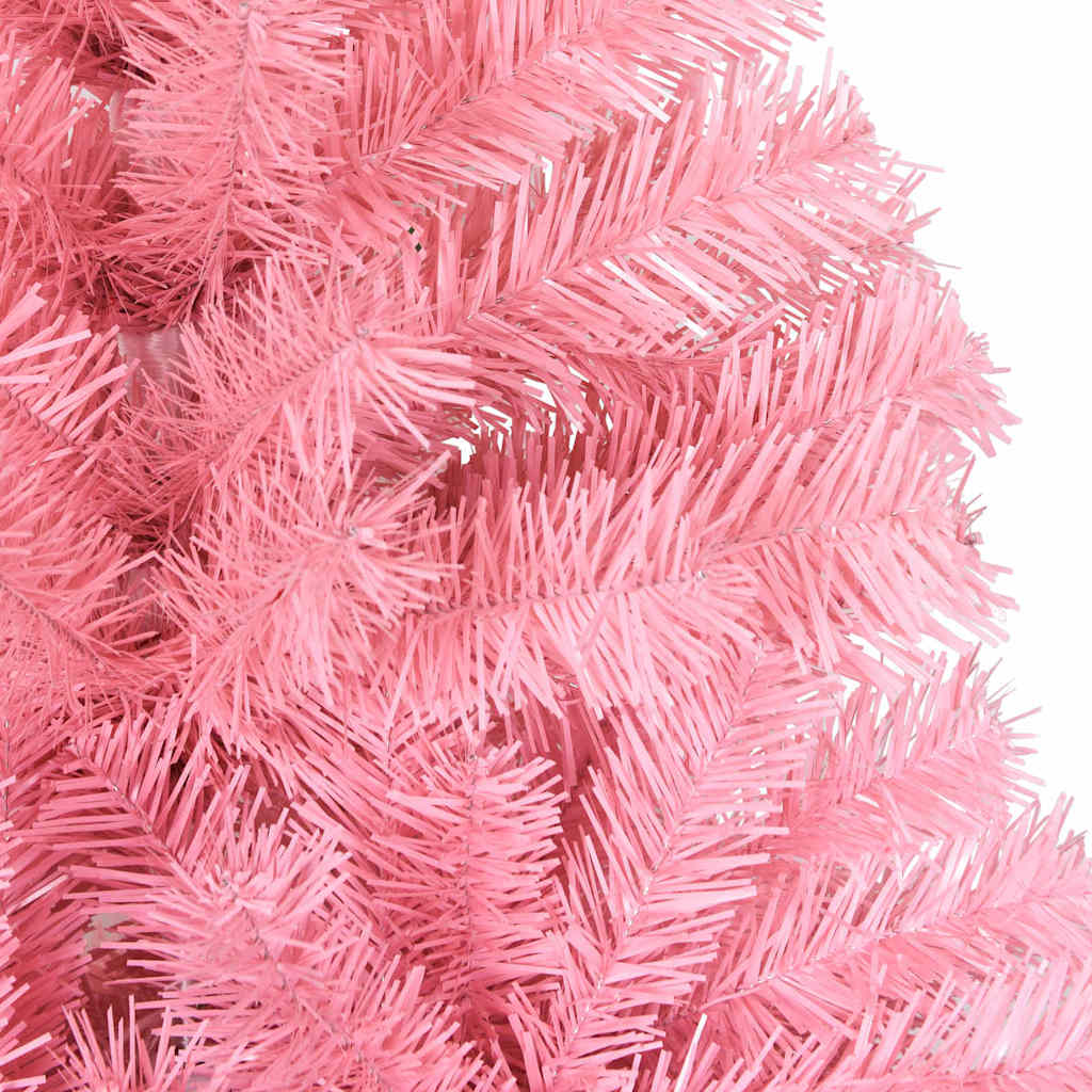 Christmas Tree with 300 LEDs with Stand Pink 240 cm PVC