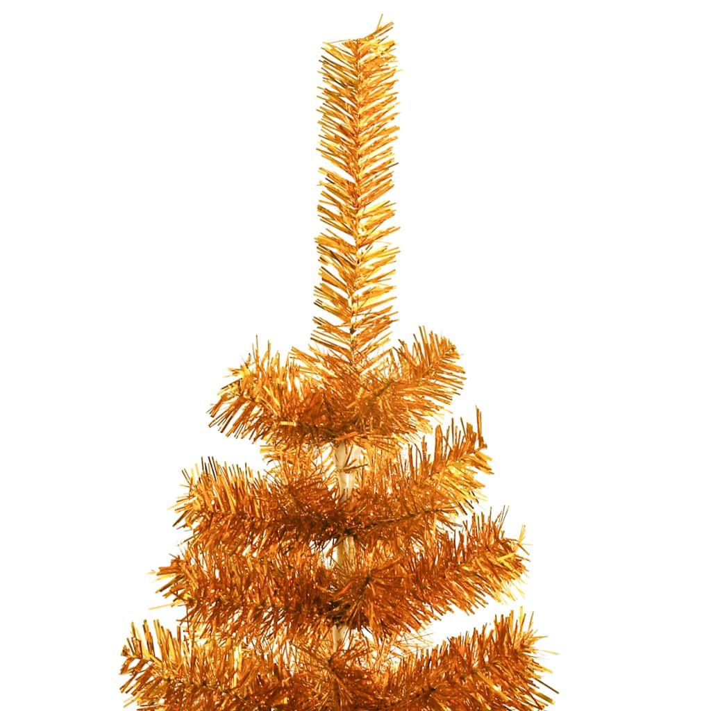 Christmas Tree with 150 LEDs with Stand Gold 120 cm PET