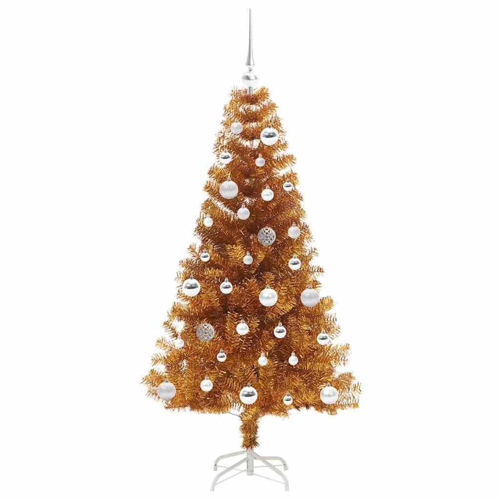 Christmas Tree with 150 LEDs with Stand Gold 150 cm PET