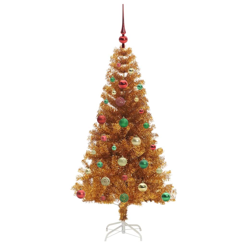 Christmas Tree with 150 LEDs with Stand Gold 150 cm PET