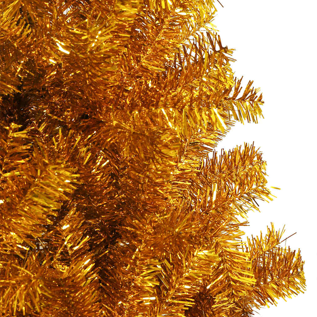 Christmas Tree with 300 LEDs with Stand Gold 210 cm PET