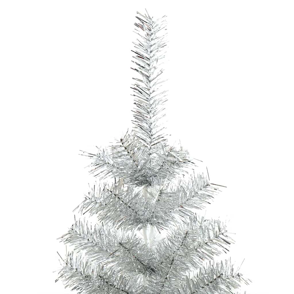 Christmas Tree with 150 LEDs with Stand Silver 150 cm PET