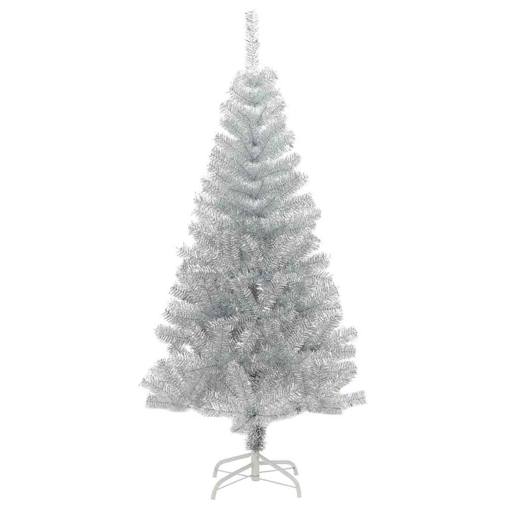 Christmas Tree with 150 LEDs with Stand Silver 150 cm PET