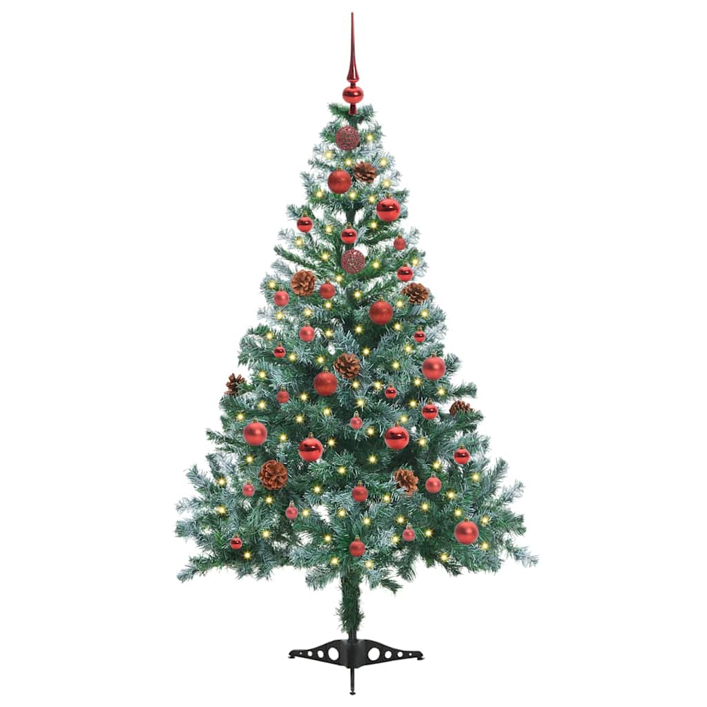 Artificial Christmas Tree with Stand Green 150 cm PVC and Steel