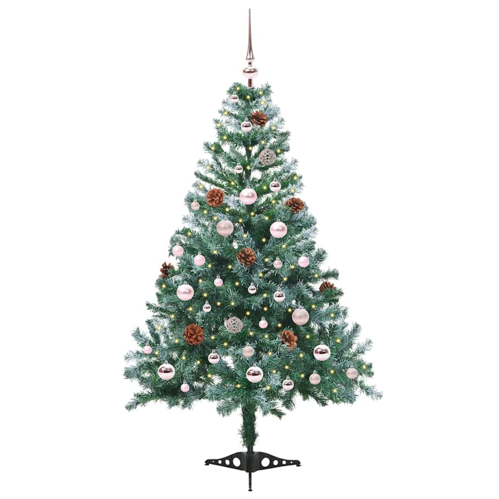Artificial Christmas Tree with Stand Green 150 cm PVC and Steel