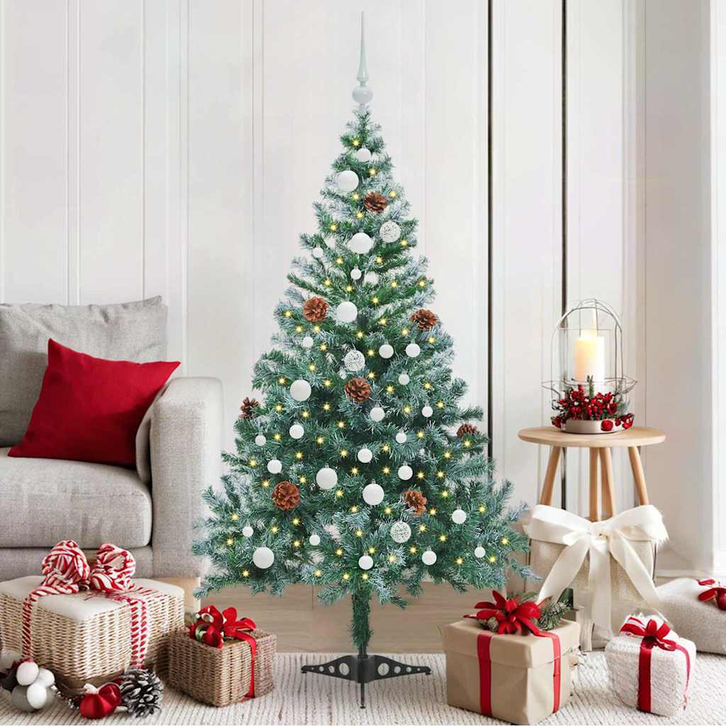 Artificial Christmas Tree with Stand Green 150 cm PVC and Steel
