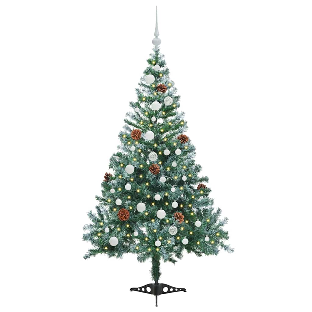 Artificial Christmas Tree with Stand Green 150 cm PVC and Steel
