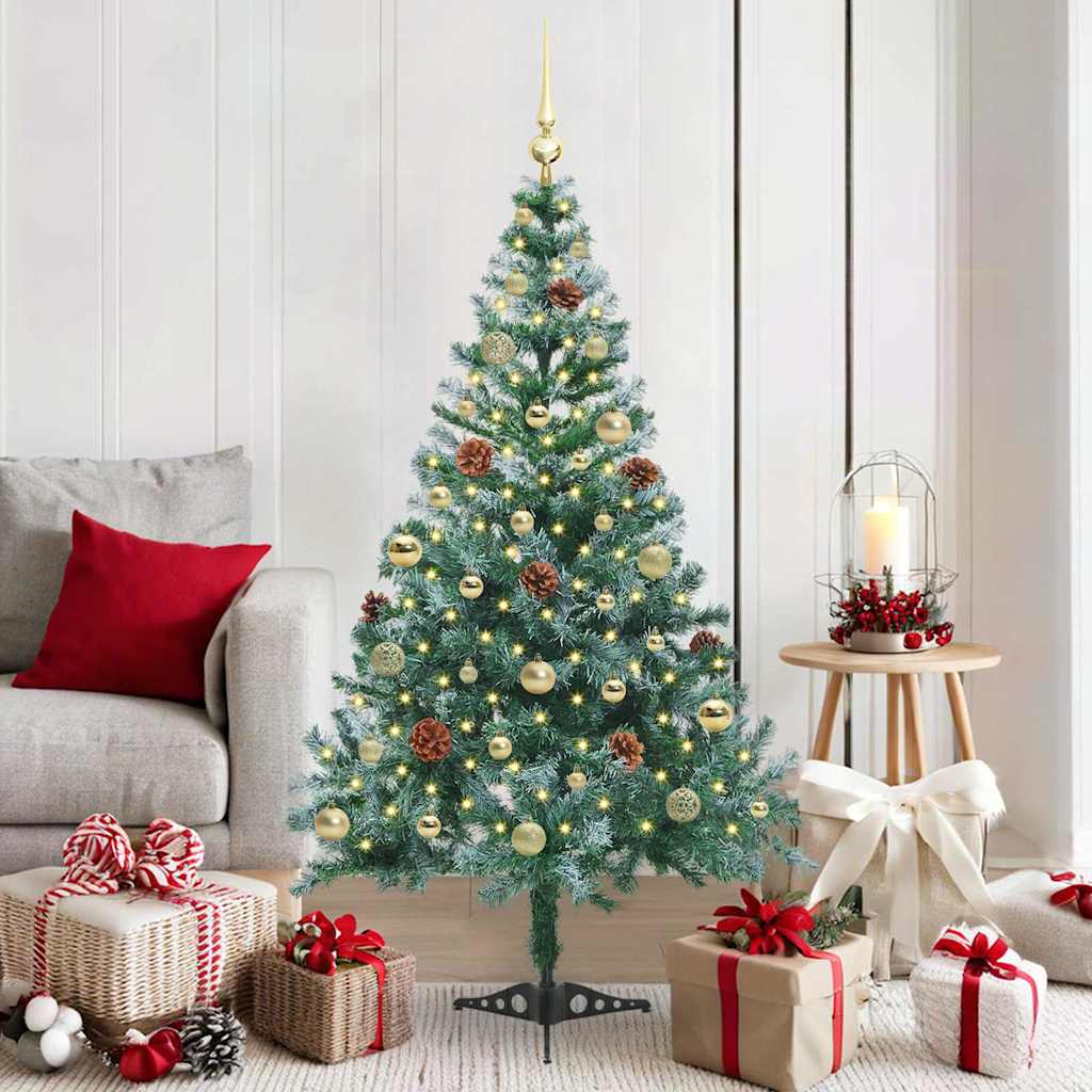 Artificial Christmas Tree with Stand Green 150 cm PVC and Steel