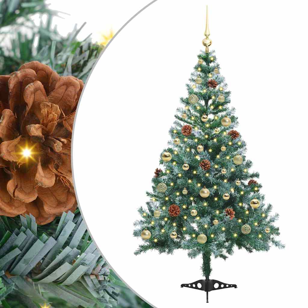 Artificial Christmas Tree with Stand Green 150 cm PVC and Steel