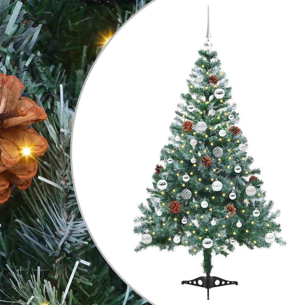 Artificial Christmas Tree with Stand Green 150 cm PVC and Steel