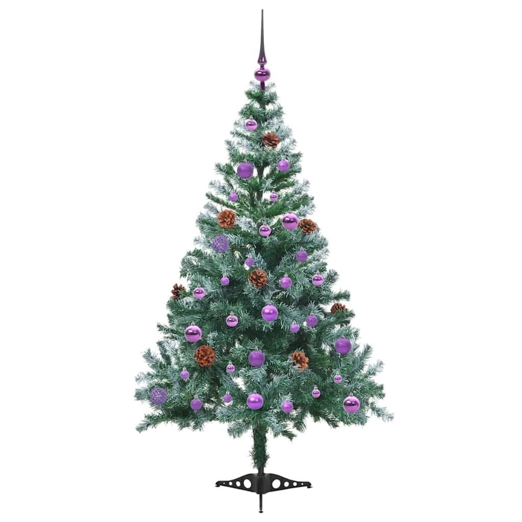Artificial Christmas Tree with Stand Green 150 cm PVC and Steel