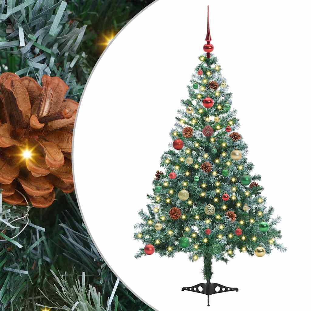 Artificial Christmas Tree with Stand Green 150 cm PVC and Steel