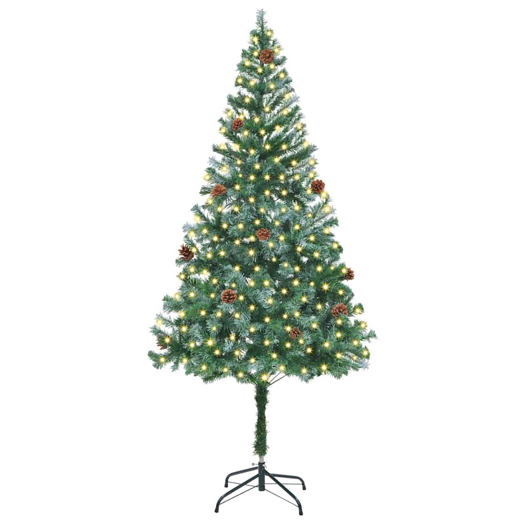 Artificial Christmas Tree with Stand Green 180 cm PVC and Steel