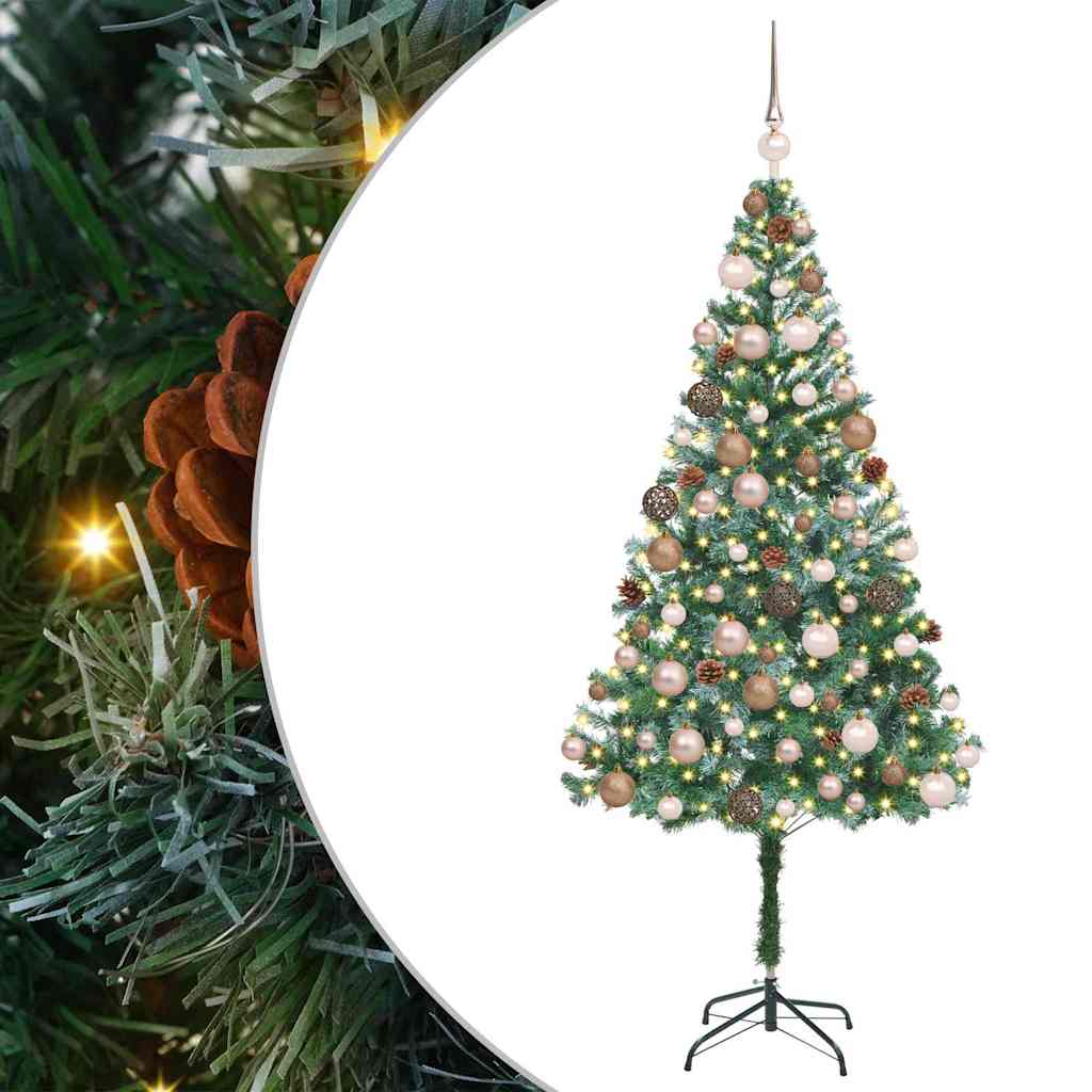 Artificial Christmas Tree with Stand Green 180 cm PVC and Steel