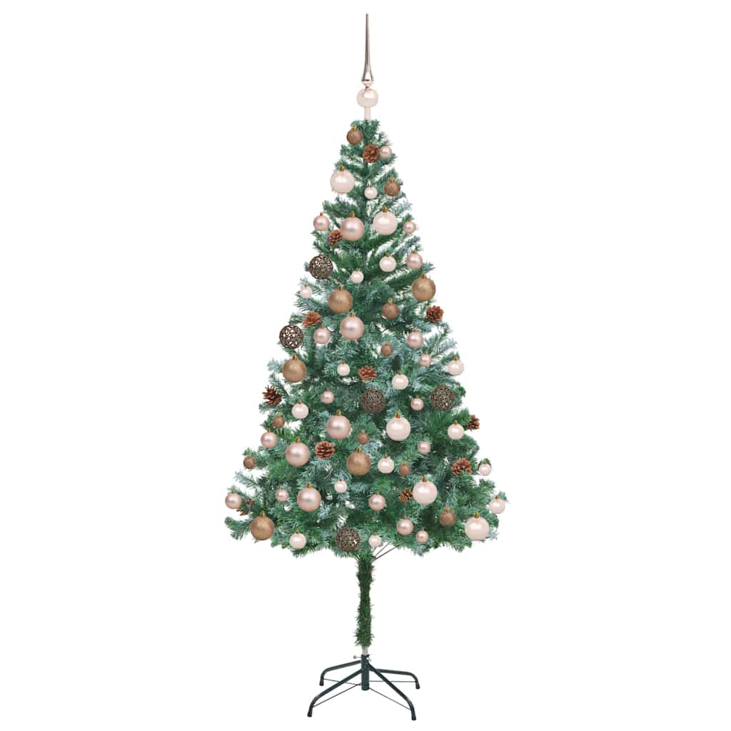Artificial Christmas Tree with Stand Green 180 cm PVC and Steel