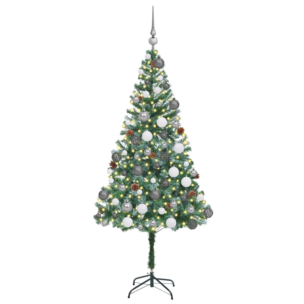 Artificial Christmas Tree with Stand Green 180 cm PVC and Steel