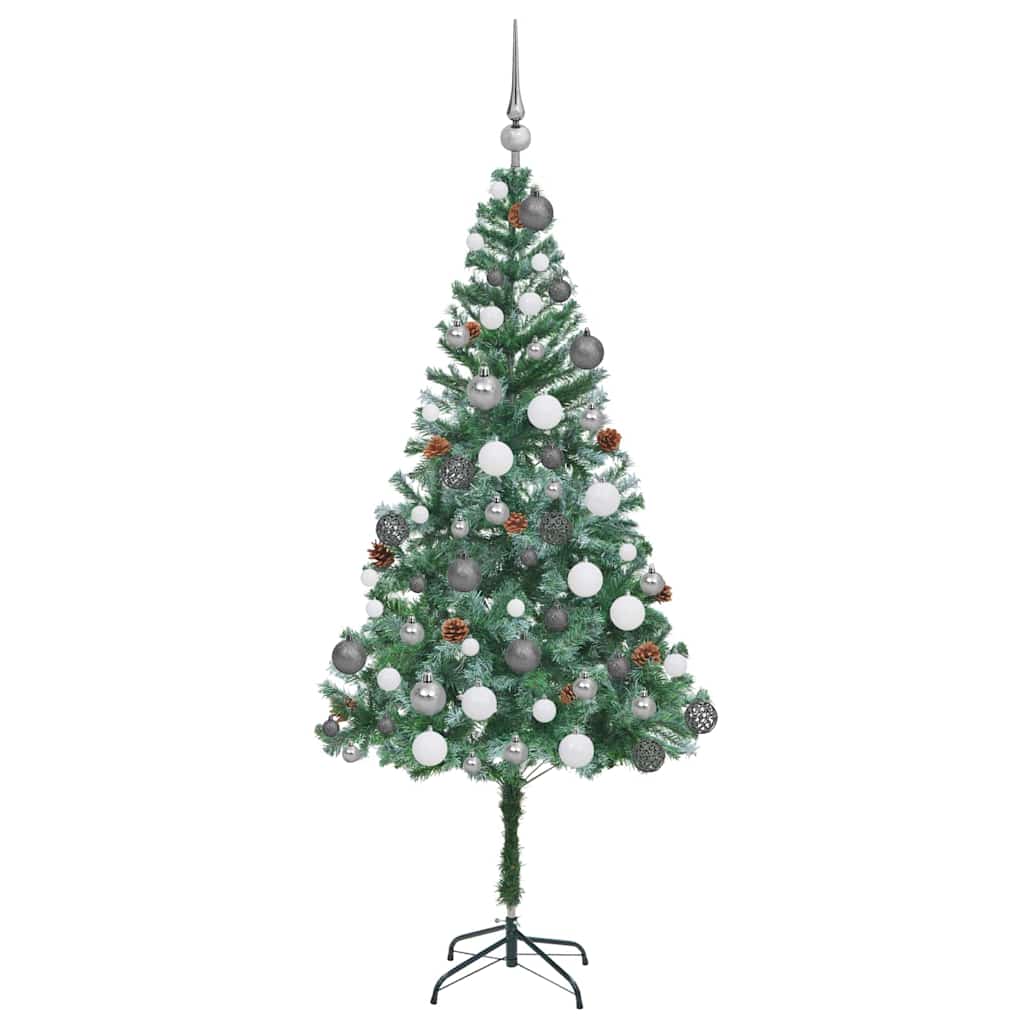 Artificial Christmas Tree with Stand Green 180 cm PVC and Steel