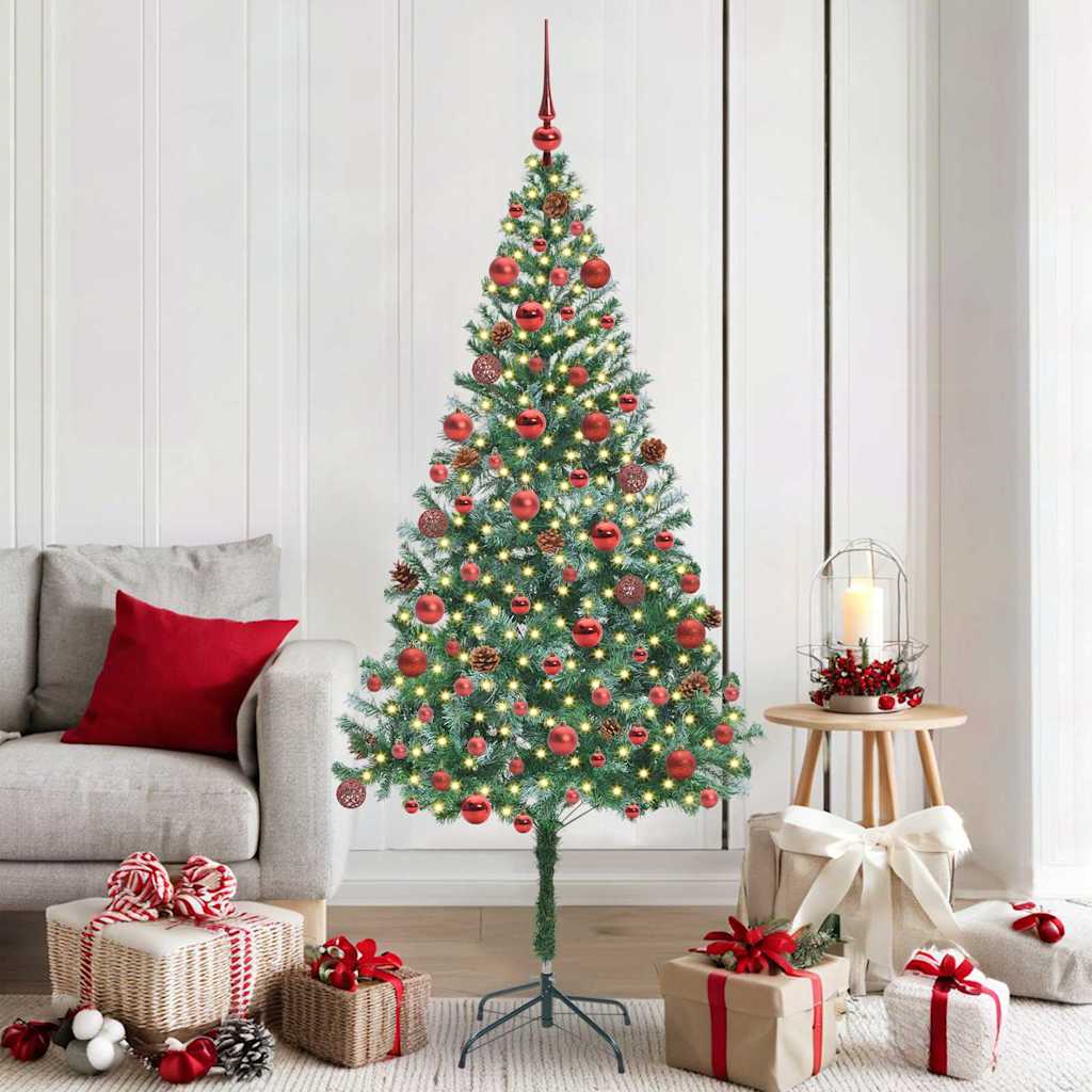 Artificial Christmas Tree with Stand Green 180 cm PVC and Steel