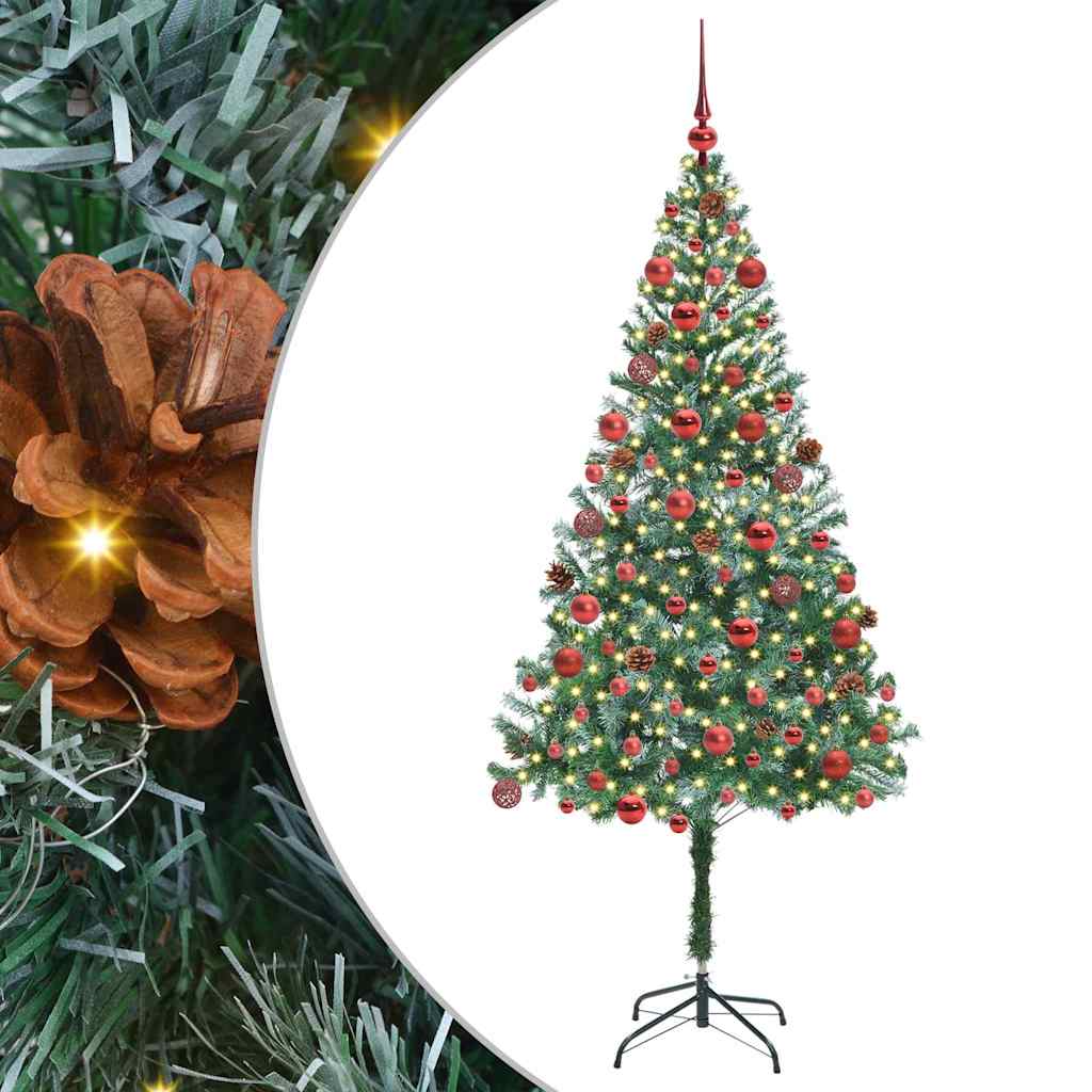 Artificial Christmas Tree with Stand Green 180 cm PVC and Steel