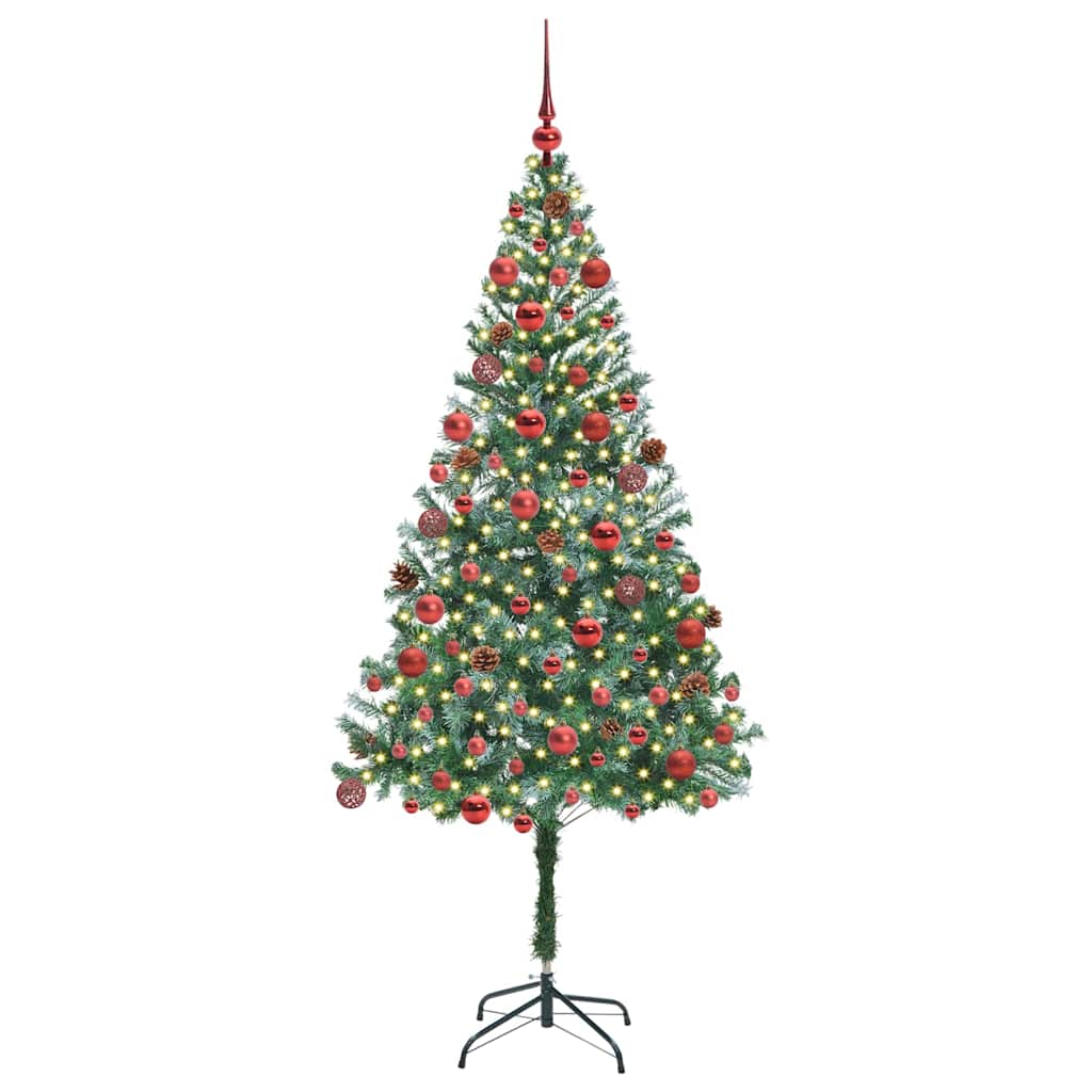 Artificial Christmas Tree with Stand Green 180 cm PVC and Steel
