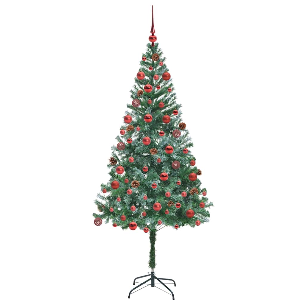 Artificial Christmas Tree with Stand Green 180 cm PVC and Steel