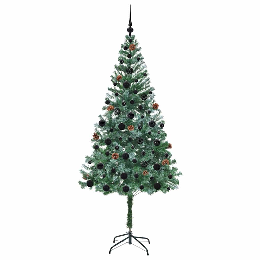 Artificial Christmas Tree with Stand Green 180 cm PVC and Steel