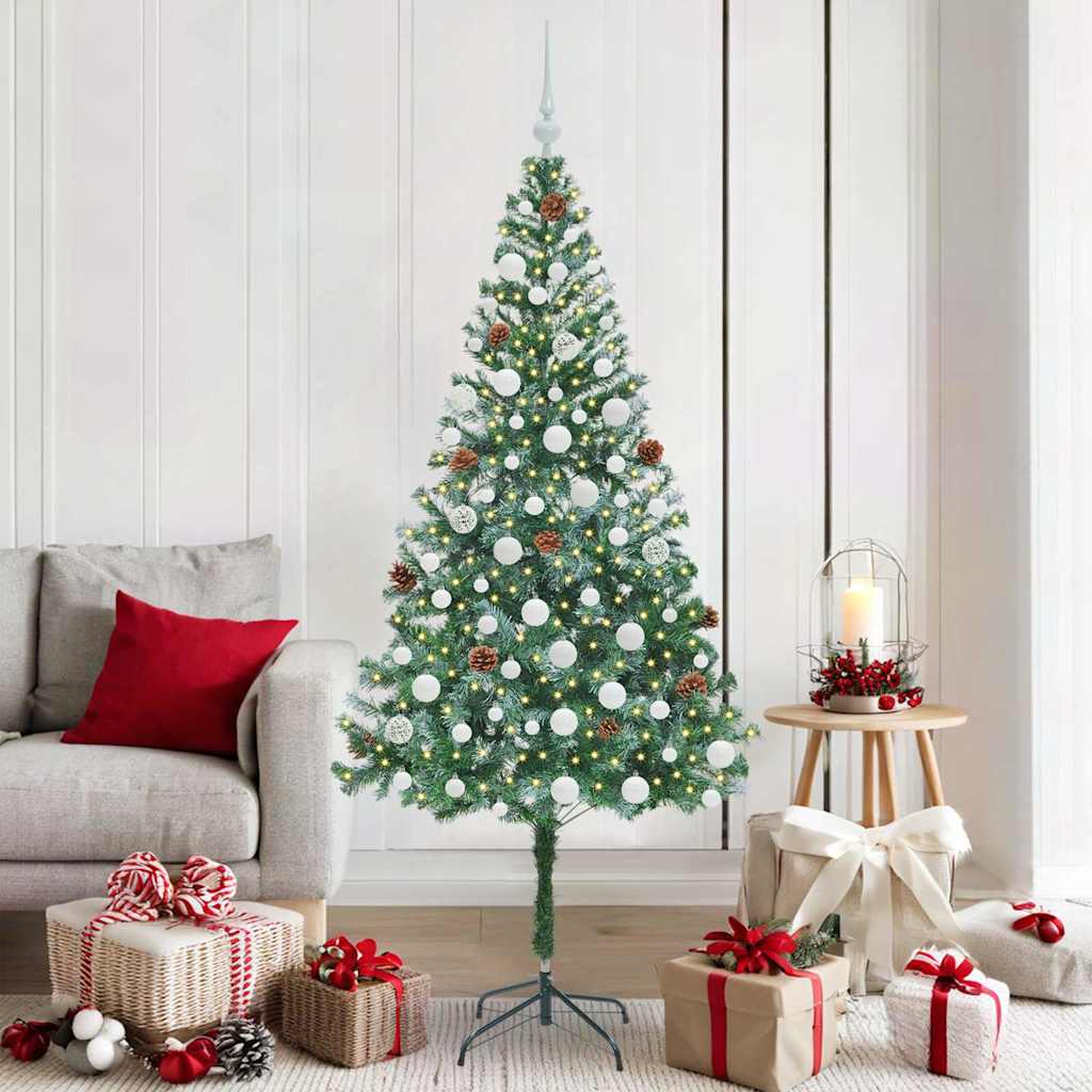 Artificial Christmas Tree with Stand Green 180 cm PVC and Steel