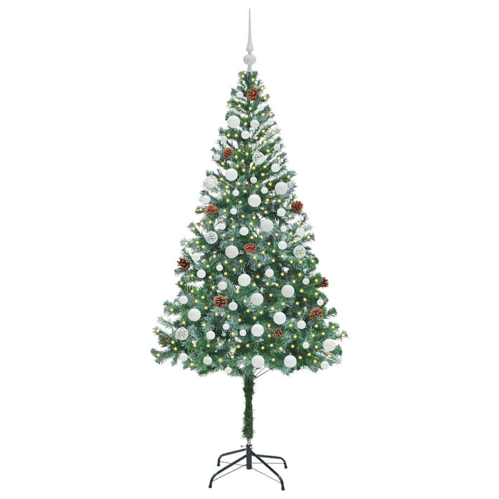 Artificial Christmas Tree with Stand Green 180 cm PVC and Steel