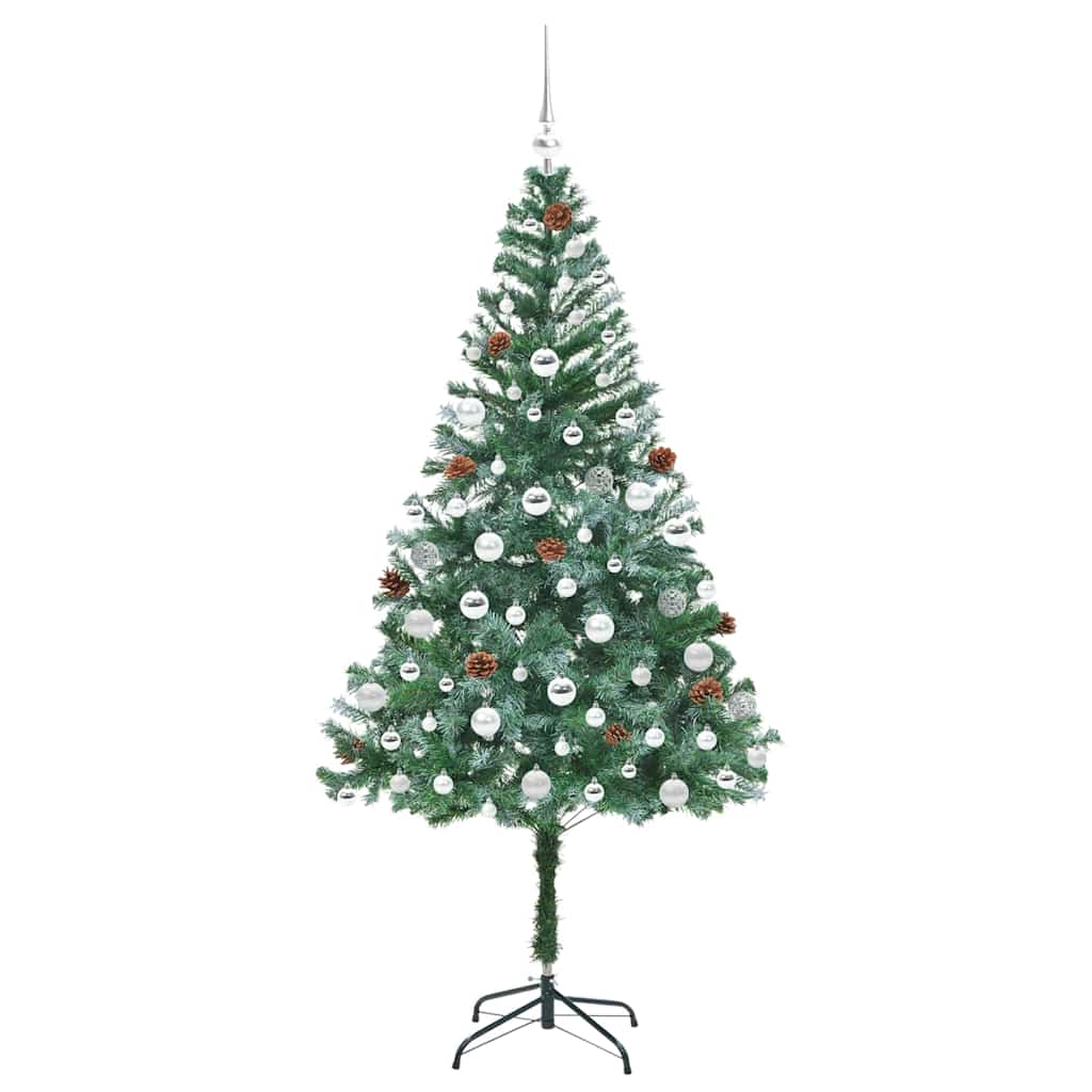 Artificial Christmas Tree with Stand Green 180 cm PVC and Steel