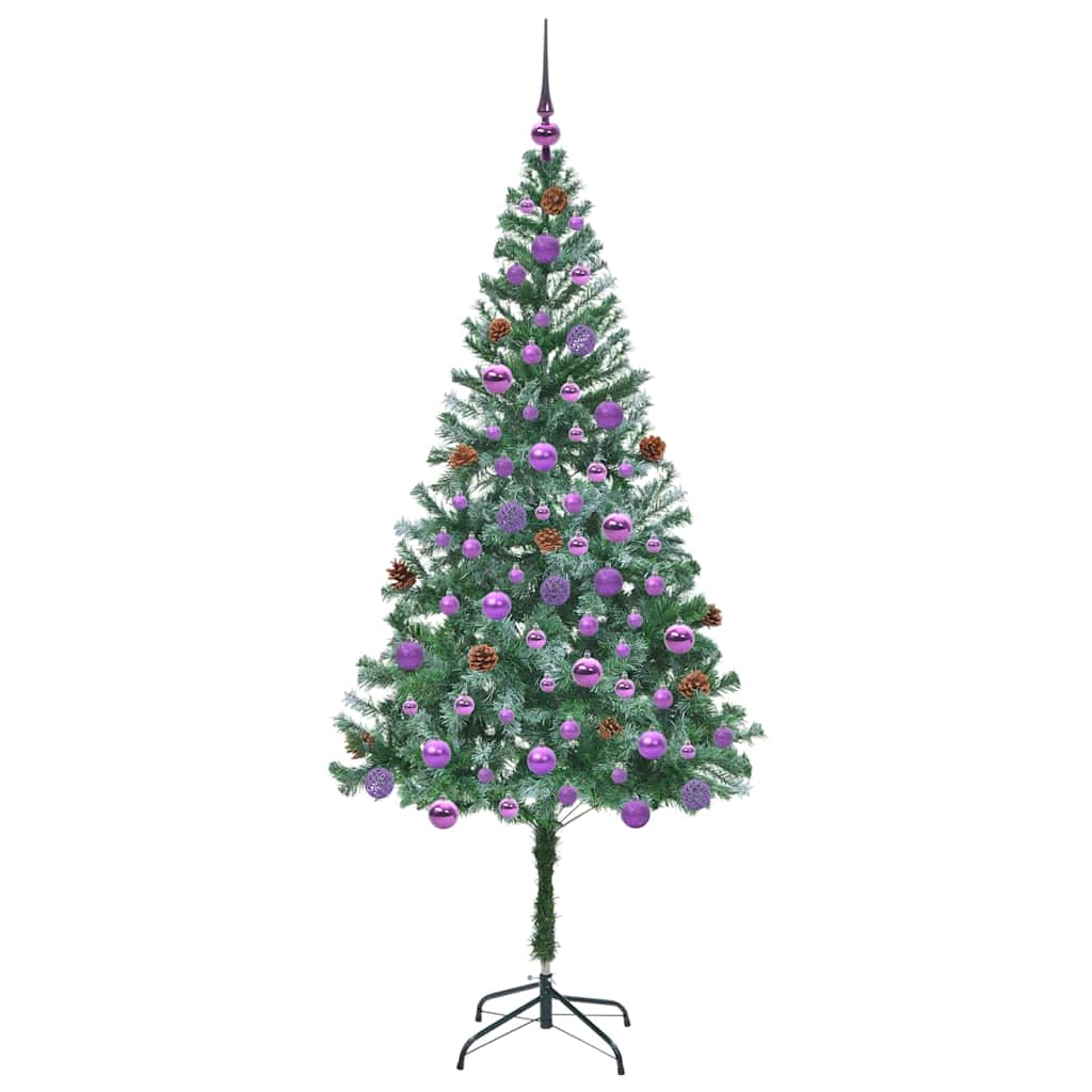 Artificial Christmas Tree with Stand Green 180 cm PVC and Steel