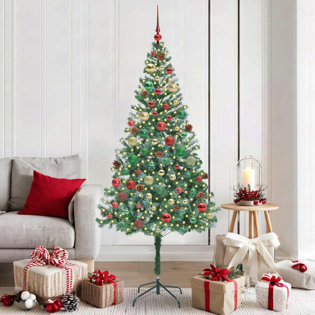 Artificial Christmas Tree with Stand Green 180 cm PVC and Steel