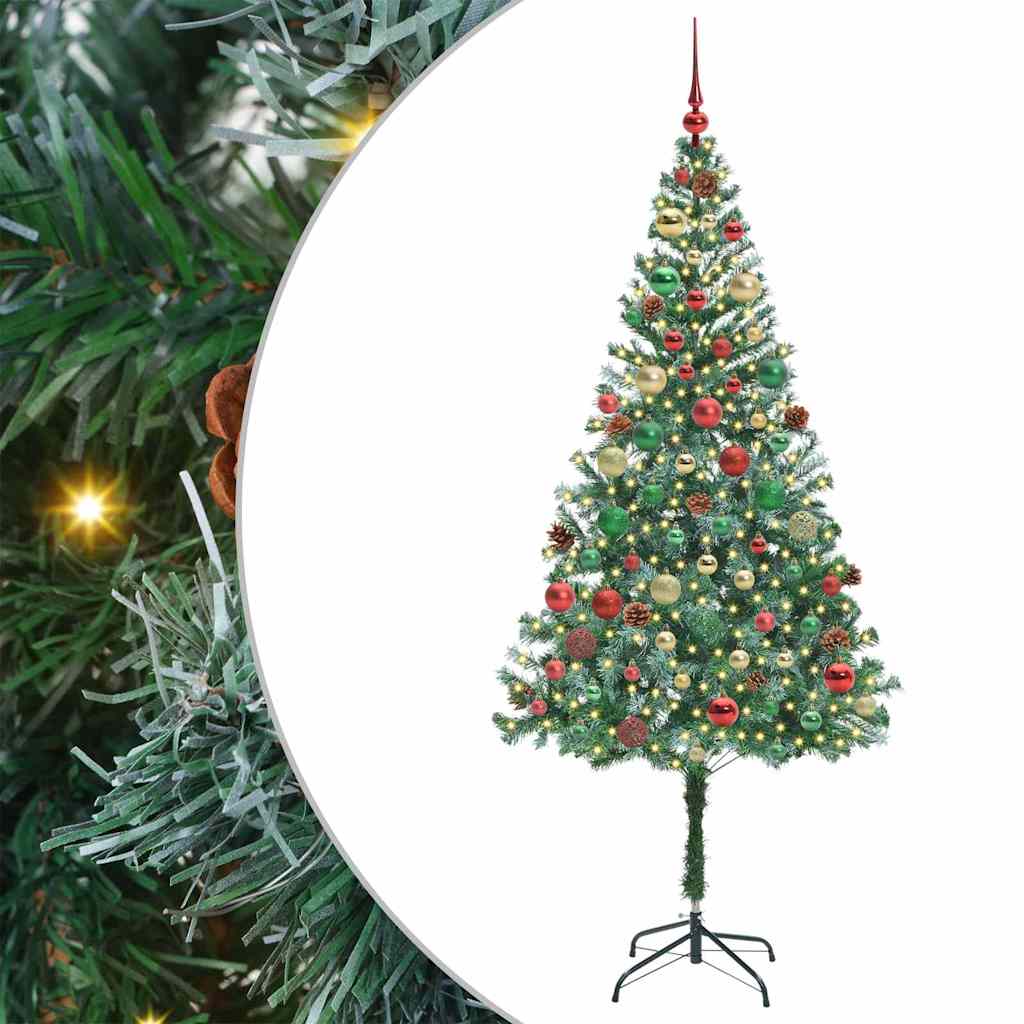 Artificial Christmas Tree with Stand Green 180 cm PVC and Steel
