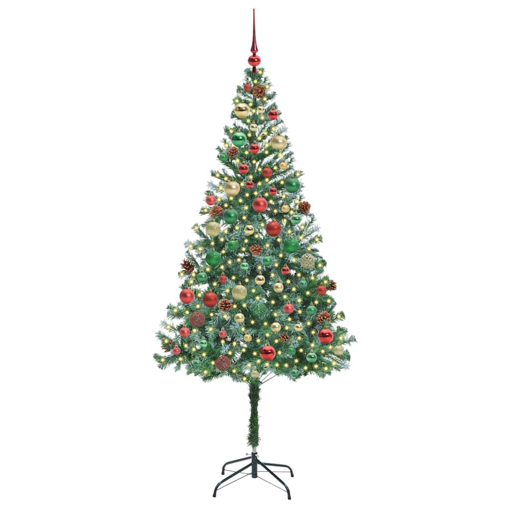 Artificial Christmas Tree with Stand Green 180 cm PVC and Steel