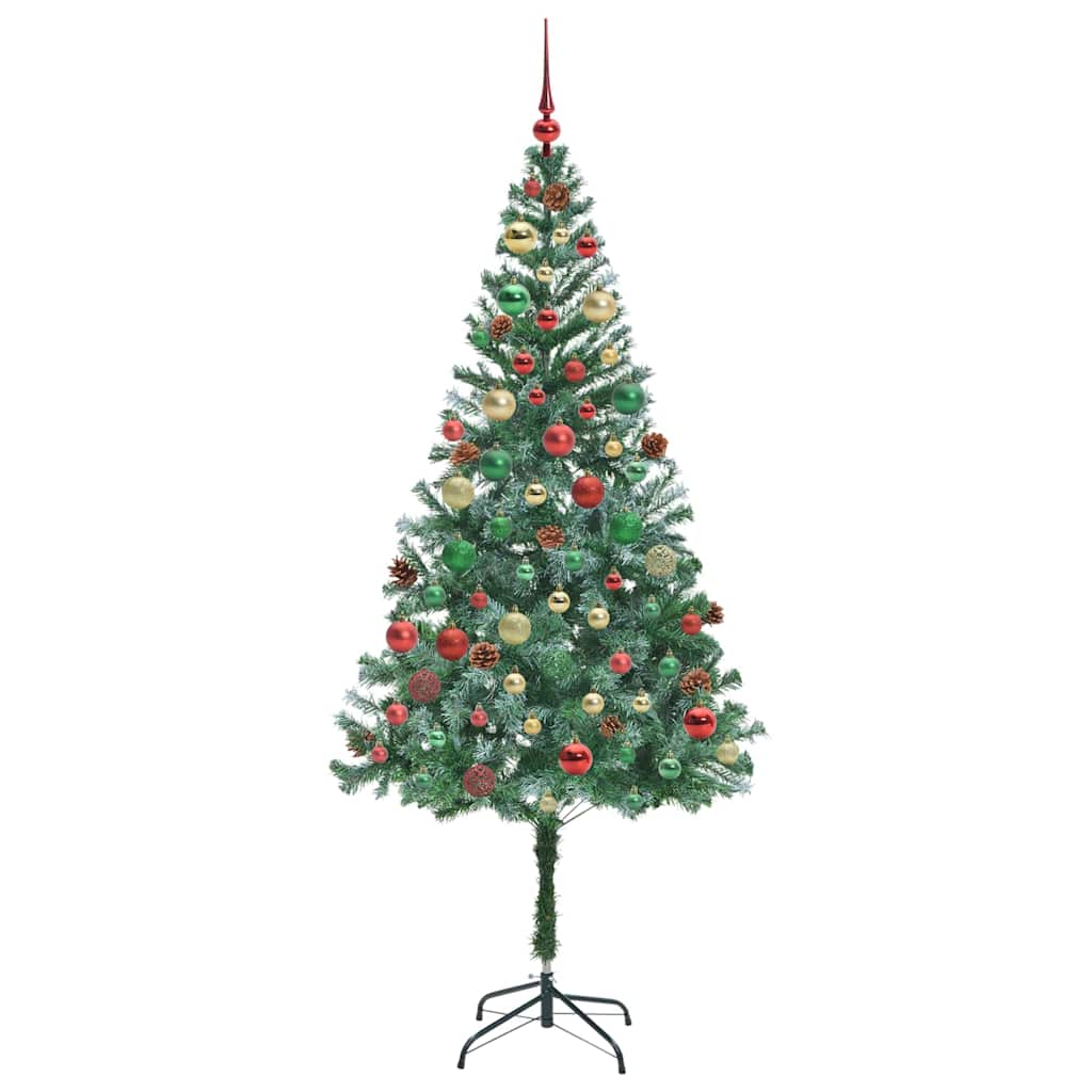 Artificial Christmas Tree with Stand Green 180 cm PVC and Steel