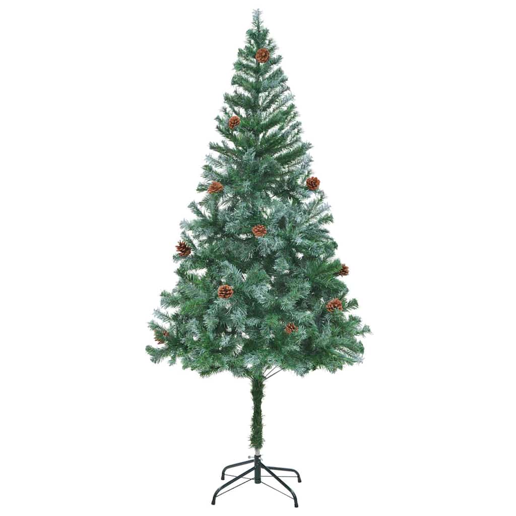 Artificial Christmas Tree with Stand Green 180 cm PVC and Steel