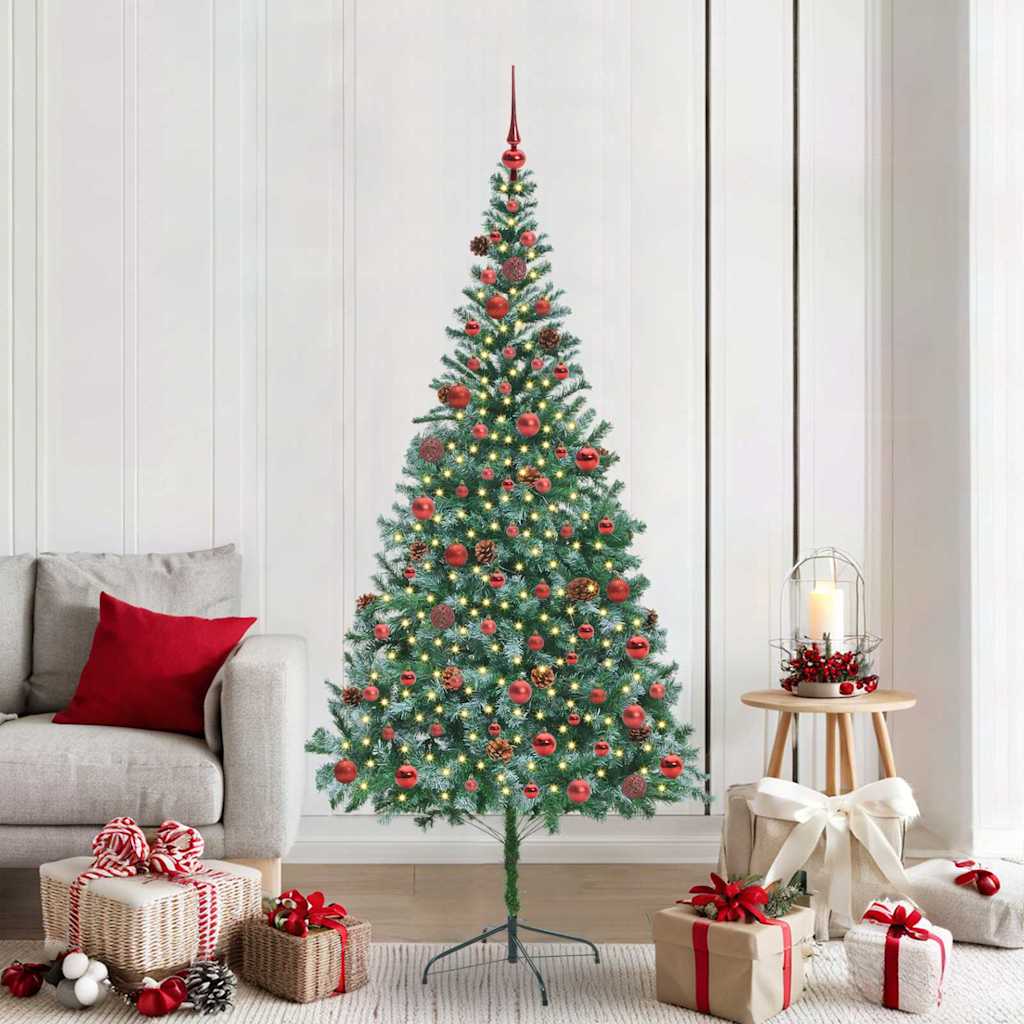 Artificial Christmas Tree with Stand Green 210 cm PVC and Steel
