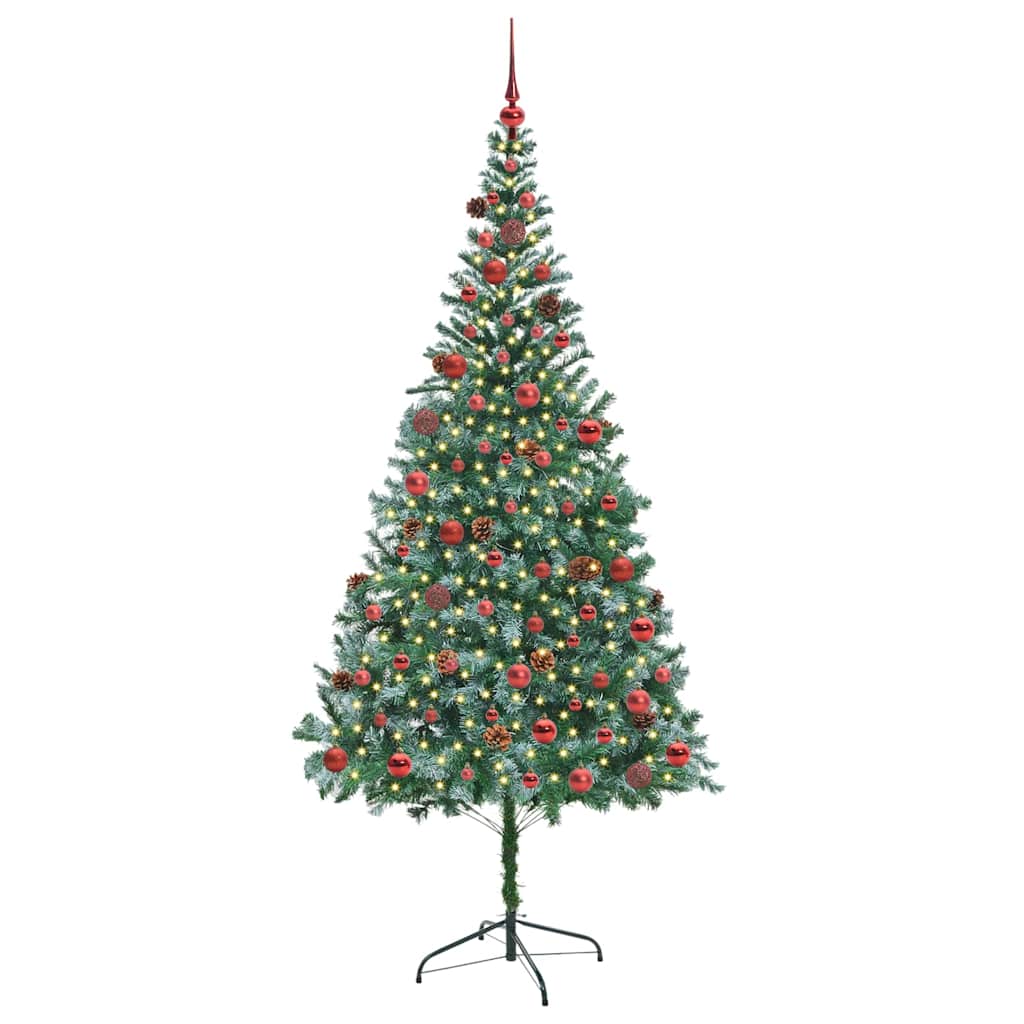 Artificial Christmas Tree with Stand Green 210 cm PVC and Steel