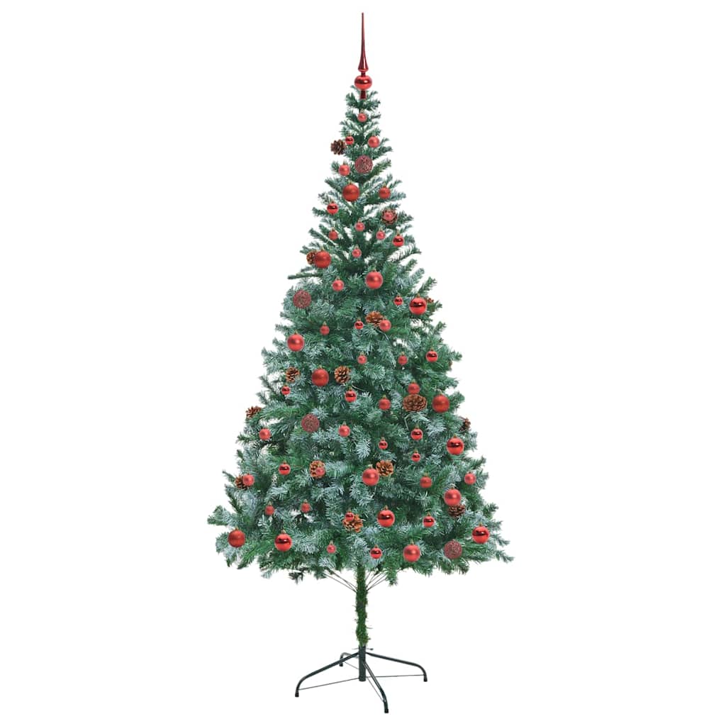 Artificial Christmas Tree with Stand Green 210 cm PVC and Steel