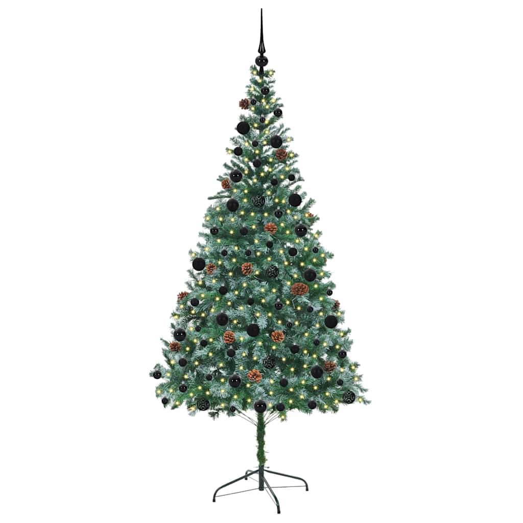Artificial Christmas Tree with Stand Green 210 cm PVC and Steel