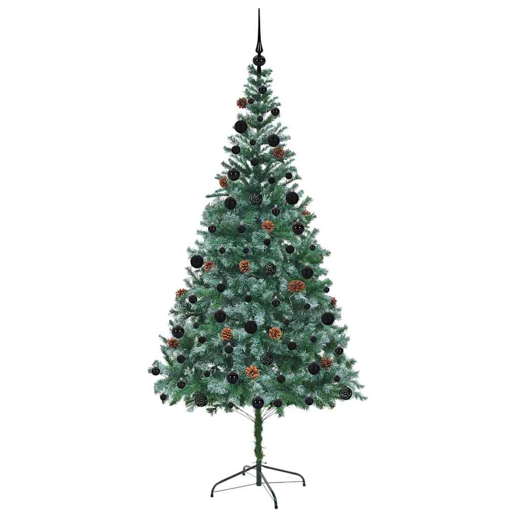 Artificial Christmas Tree with Stand Green 210 cm PVC and Steel