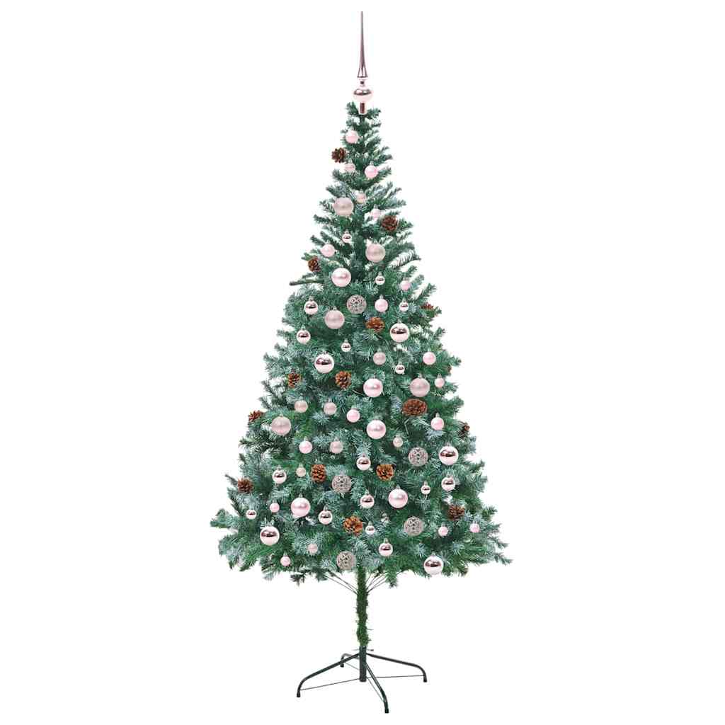 Artificial Christmas Tree with Stand Green 210 cm PVC and Steel