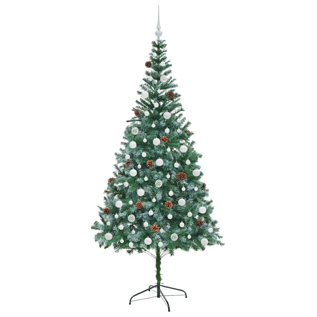 Artificial Christmas Tree with Stand Green 210 cm PVC and Steel