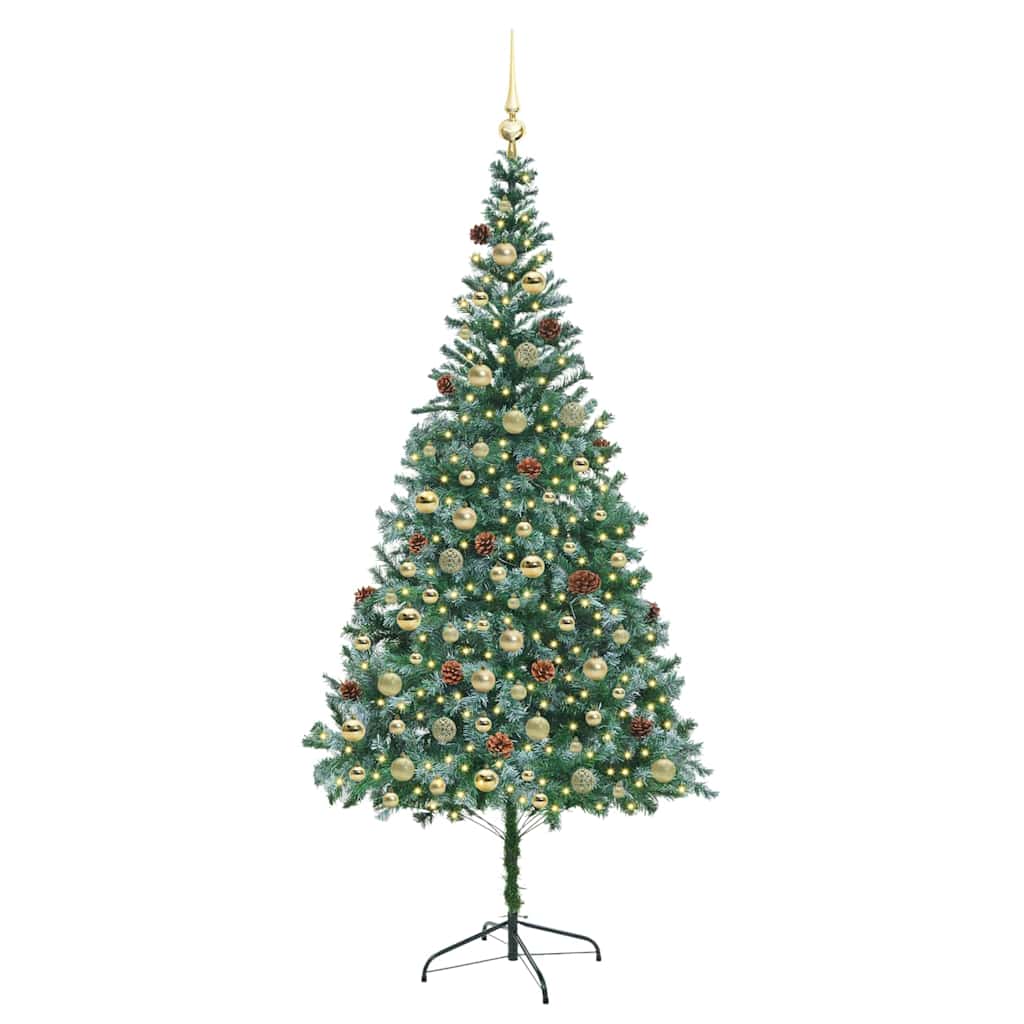 Artificial Christmas Tree with Stand Green 210 cm PVC and Steel