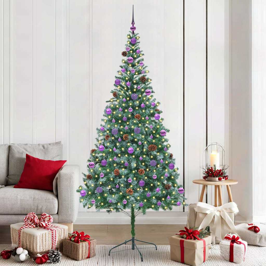 Artificial Christmas Tree with Stand Green 210 cm PVC and Steel