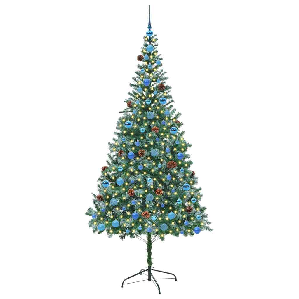 Artificial Christmas Tree with Stand Green 210 cm PVC and Steel
