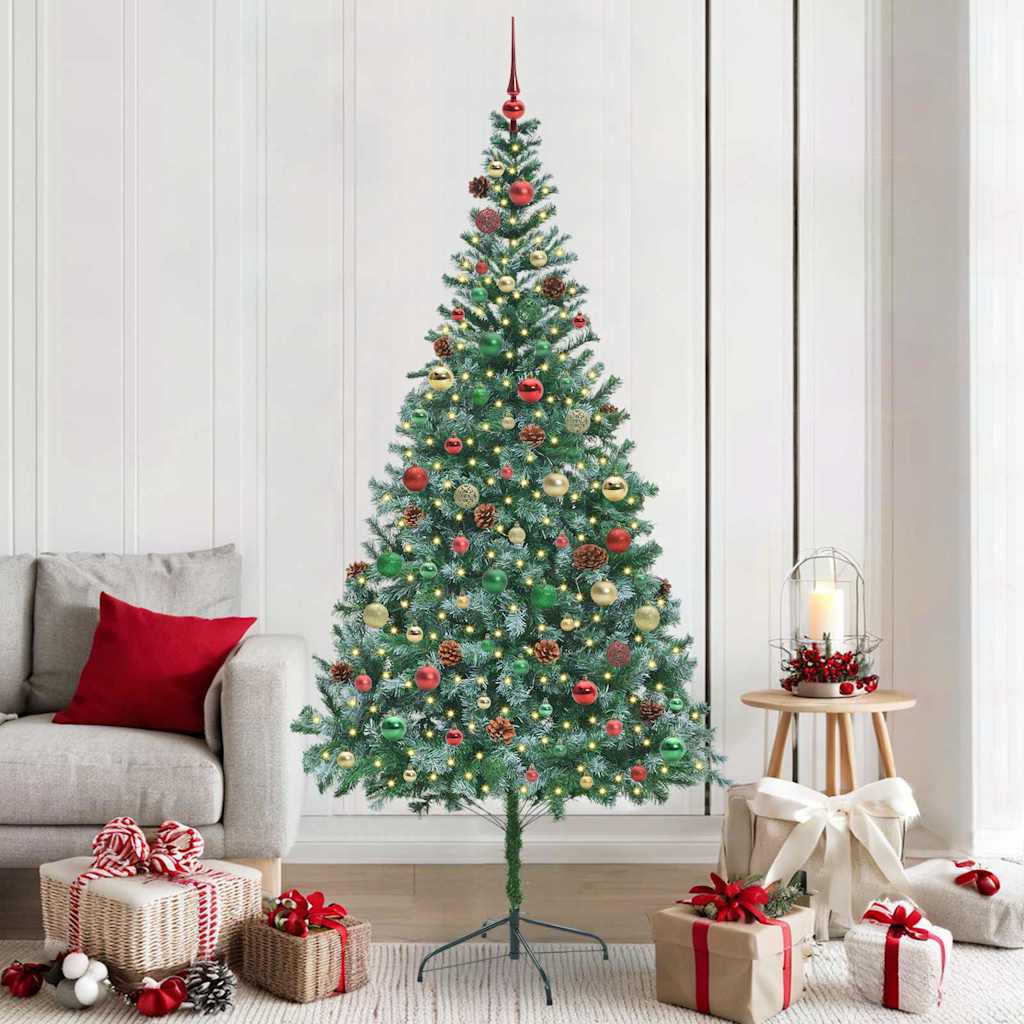 Artificial Christmas Tree with Stand Green 210 cm PVC and Steel